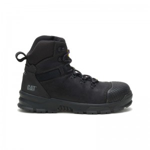 Black CatFootweat Accomplice X Waterproof Steel Toe Men's Work Boots | BK8356704