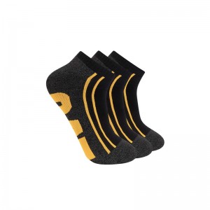 Black CatFootweat Half Cushion Quarter Sock 3-Pack Men's Clothing | WF5238604