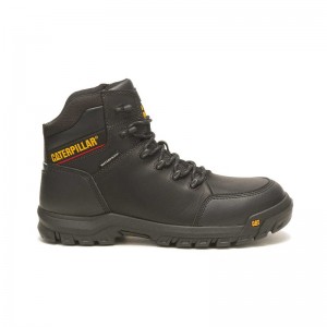 Black CatFootweat Resorption Waterproof Composite Toe Men's Work Boots | IK1047958