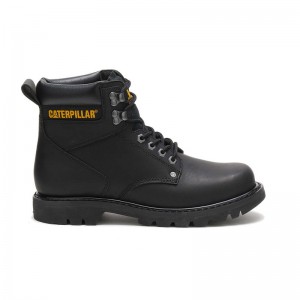 Black CatFootweat Second Shift Men's Work Boots | BF1948235