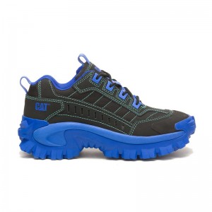 Black / Blue CatFootweat Intruder Supercharged Women's Shoes | PT3084219