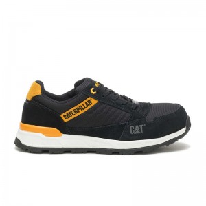 Black / Yellow CatFootweat Venward Composite Women's Shoes | XJ1789523