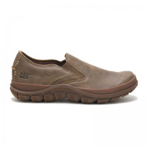 Brown CatFootweat Fused Slip On Men's Casual Shoes | BV2407936