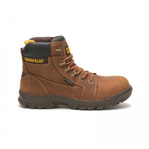 Brown CatFootweat Resorption Waterproof Composite Toe Women's Boots | HL1563498