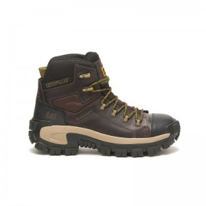 Coffee CatFootweat Hiking Style Men's Work Boots | RO7896354