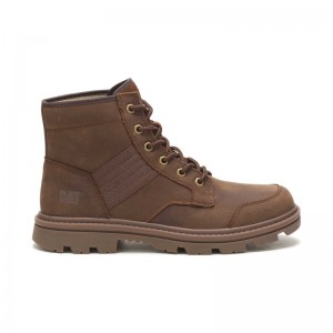 Dark Coffee CatFootweat Evident Hi Men's Casual Shoes | LI5184329