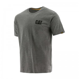 Dark Grey CatFootweat Trademark Tee Men's Clothing | RP1680952