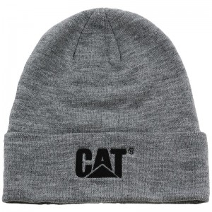 Grey CatFootweat Trademark Cuff Beanie Men's Clothing | CS2319087