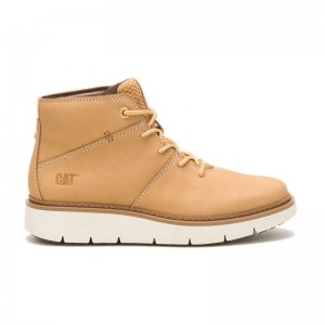 Orange CatFootweat Chariot Plain Toe Mid Women's Boots | EV3901472