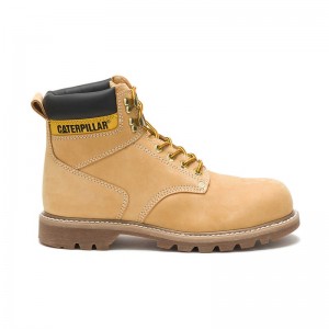 Orange CatFootweat Steel Toe Men's Work Boots | GT6139572