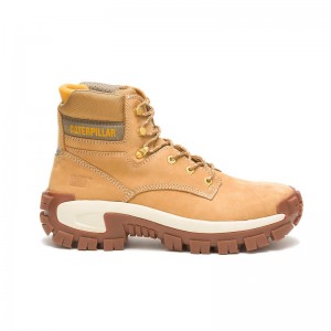 Orange CatFootweat Steel Toe Men's Work Boots | IN2759301