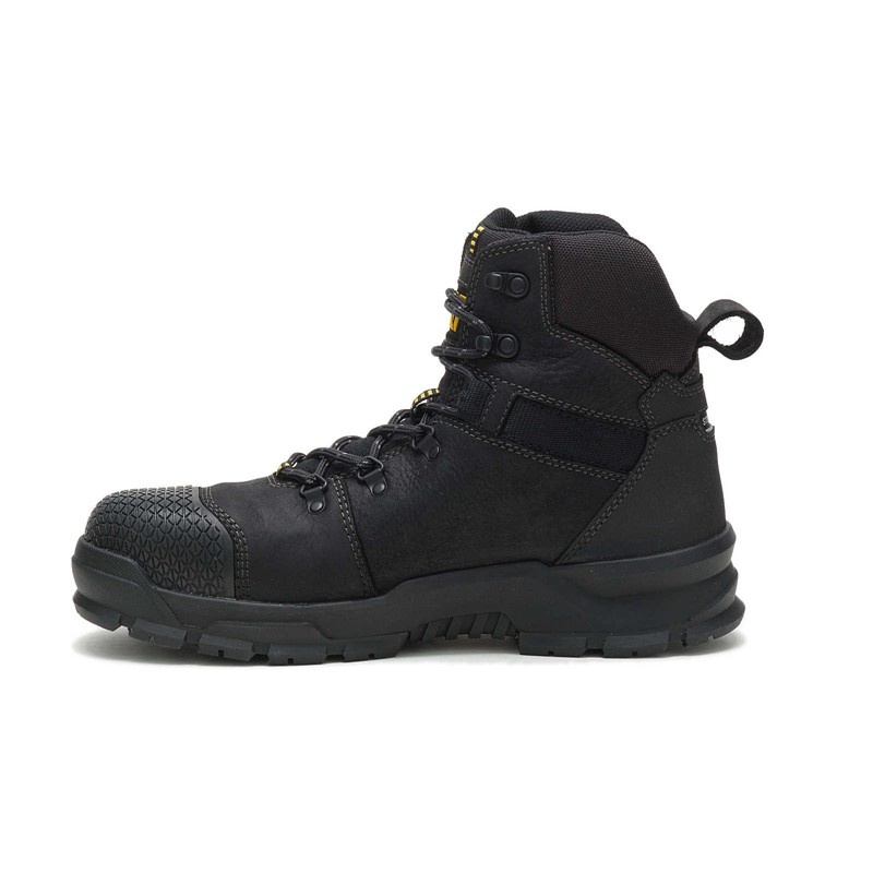 Black CatFootweat Accomplice X Waterproof Steel Toe Men's Work Boots | BK8356704