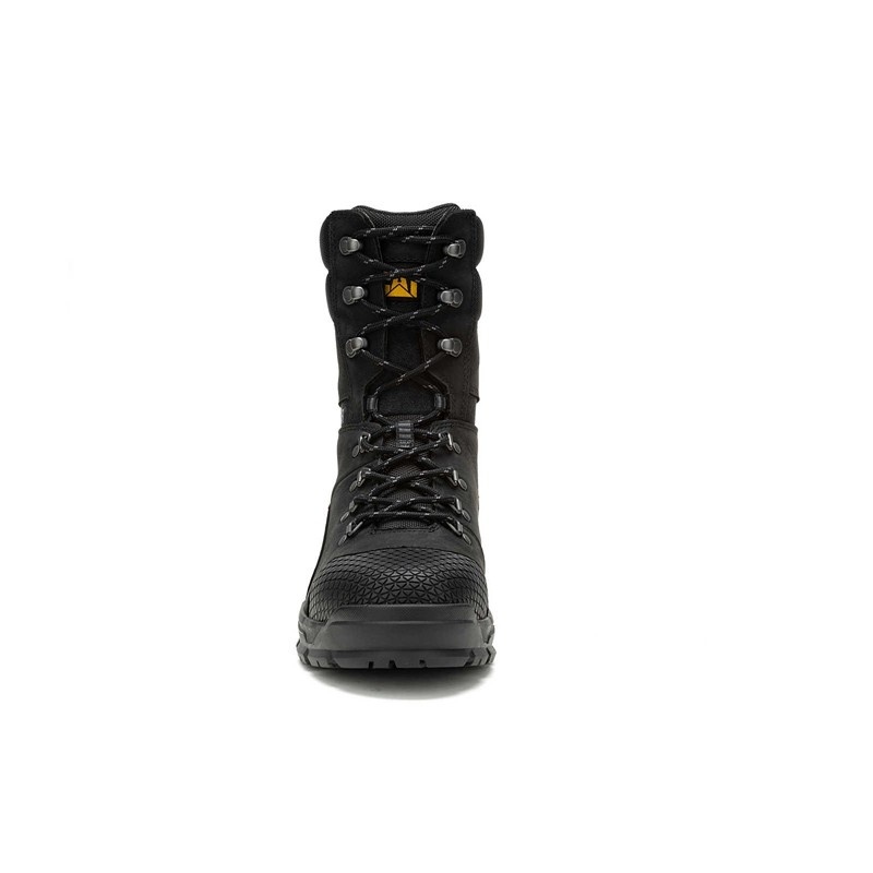 Black CatFootweat Accomplice X Waterproof Steel Toe Men's Work Boots | IN0184396