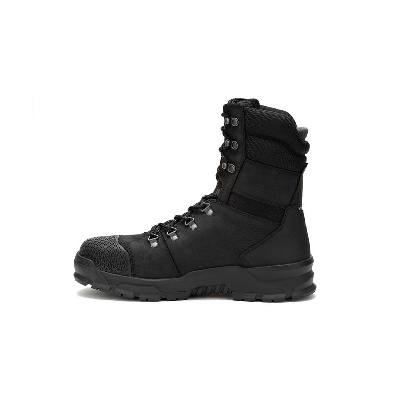 Black CatFootweat Accomplice X Waterproof Steel Toe Men's Work Boots | IN0184396