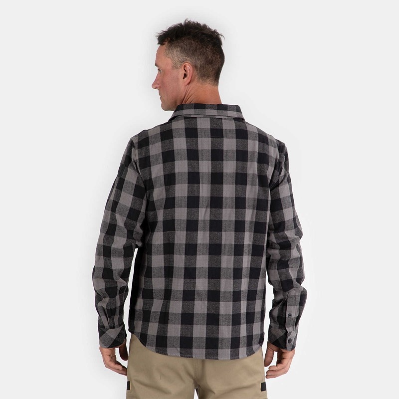 Black CatFootweat Buffalo Check Men's Clothing | AV8917536