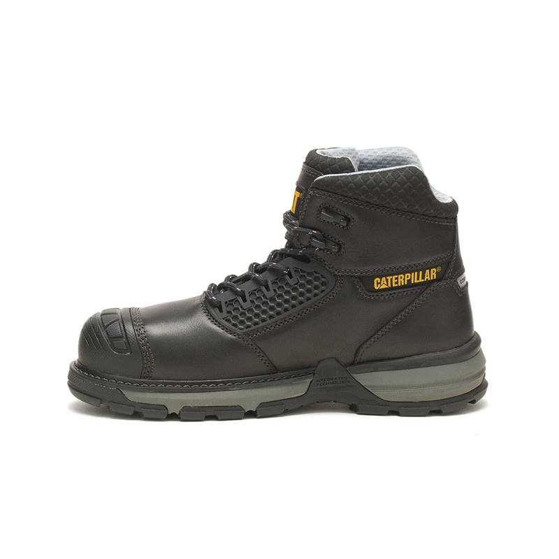 Black CatFootweat Excavator Superlite Cool Carbon Composite Toe Men's Work Boots | GP5894631