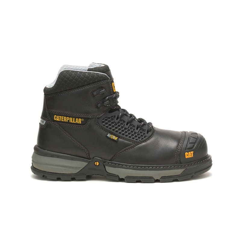 Black CatFootweat Excavator Superlite Cool Carbon Composite Toe Men\'s Work Boots | GP5894631