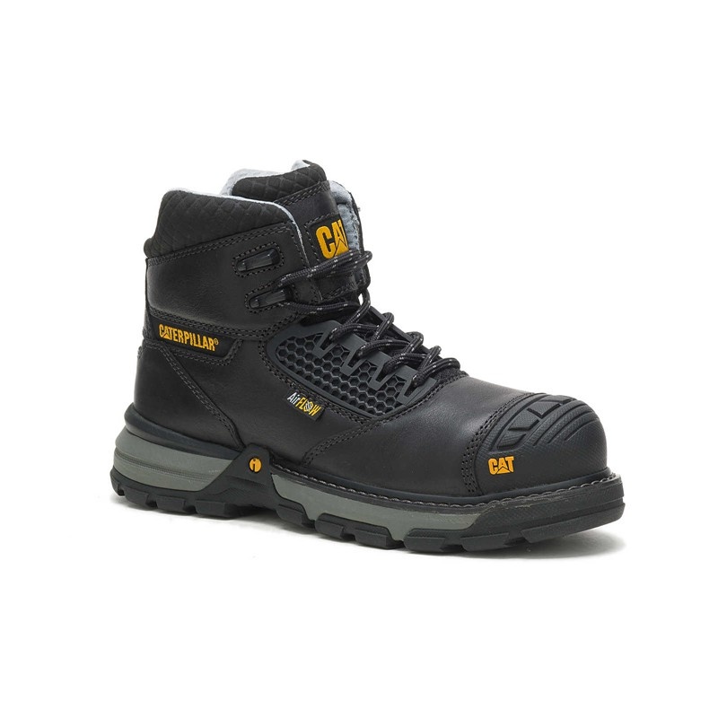 Black CatFootweat Excavator Superlite Toe Women's Boots | CL3621954