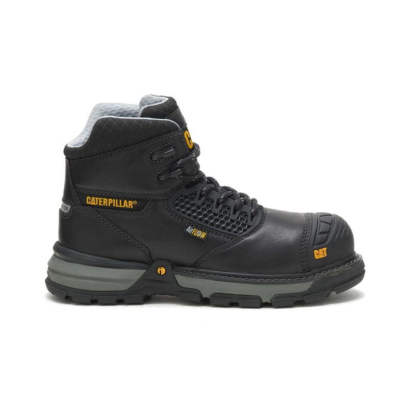 Black CatFootweat Excavator Superlite Toe Women\'s Boots | CL3621954