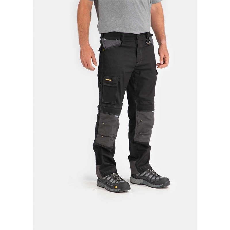 Black CatFootweat H2o Defender Pant Men's Waterproof Boots | NR7908651