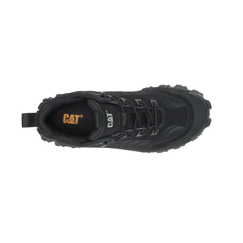 Black CatFootweat Intruder Mid Men's Casual Shoes | QI4567831