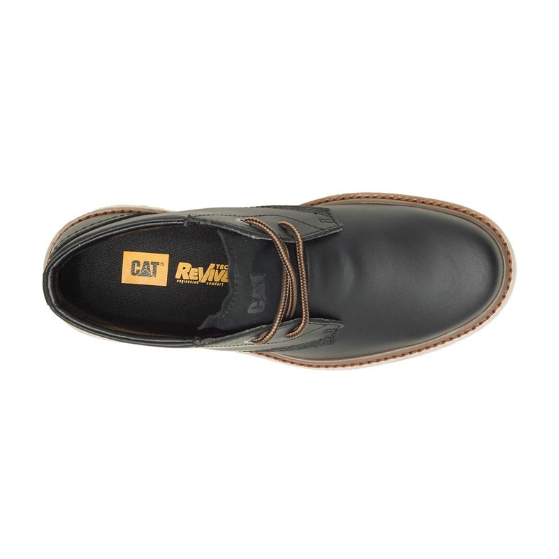 Black CatFootweat Narrate Chukka Men's Casual Shoes | RV7026543