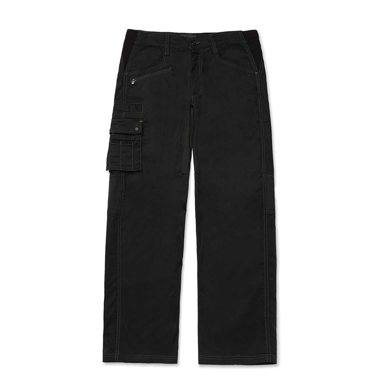 Black CatFootweat Operator Flex Pant Men's Clothing | QA5240819