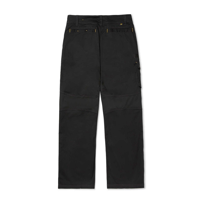 Black CatFootweat Operator Flex Pant Men's Clothing | QA5240819