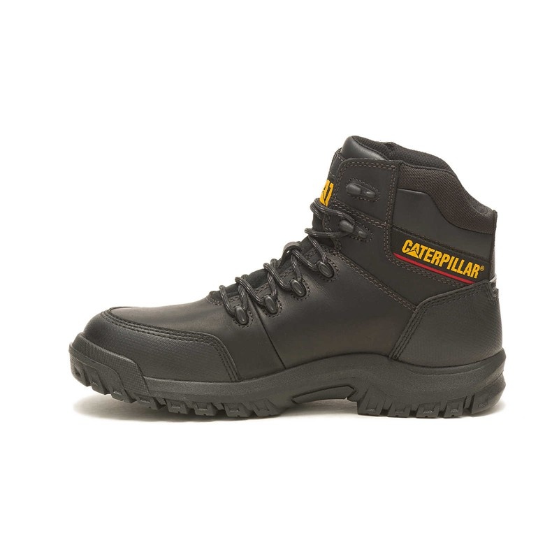 Black CatFootweat Resorption Waterproof Composite Toe Men's Work Boots | IK1047958