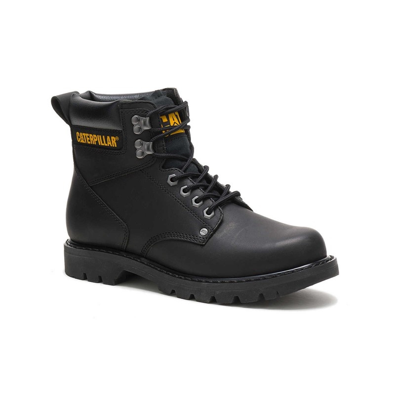 Black CatFootweat Second Shift Men's Work Boots | BF1948235