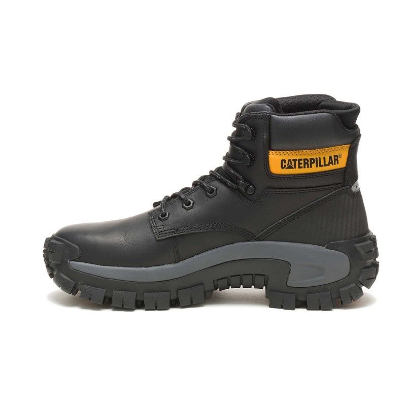 Black CatFootweat Steel Toe Men's Work Boots | QG2930854