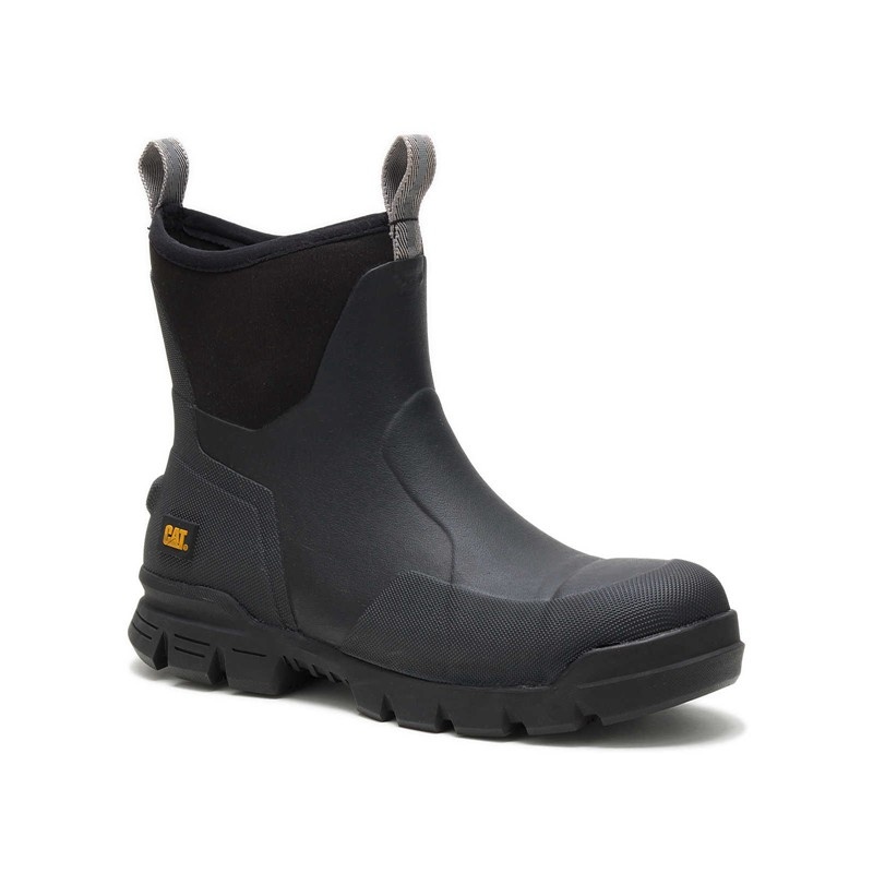 Black CatFootweat Stormers 6 - Unisex Styles Men's Work Boots | SM8275640