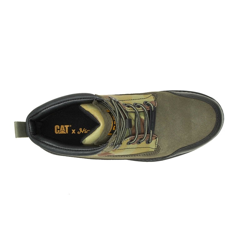 Black CatFootweat X Nigel Cabourn Utah - Unisex Styles Men's Casual Shoes | DF9802173