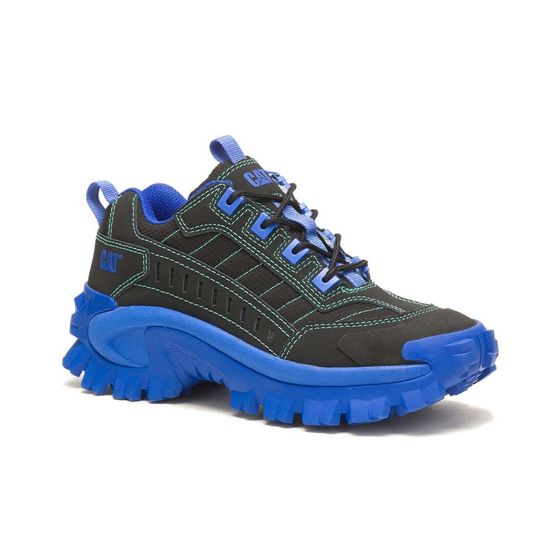 Black / Blue CatFootweat Intruder Supercharged Women's Shoes | PT3084219