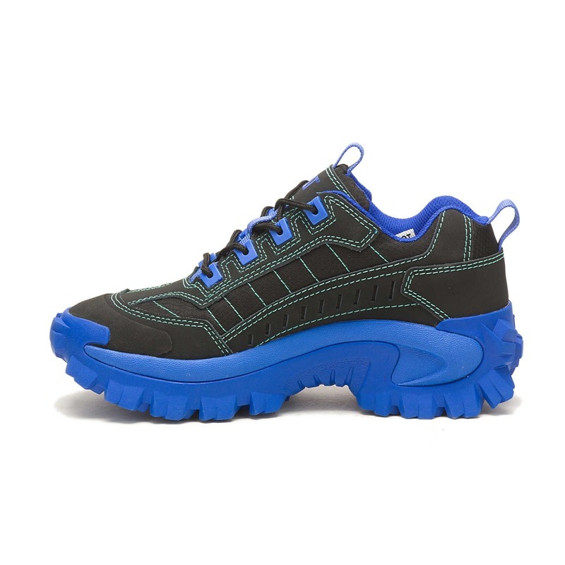 Black / Blue CatFootweat Intruder Supercharged Women's Shoes | PT3084219