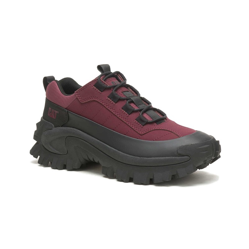 Black / Burgundy CatFootweat Intruder Waterproof Galosh Women's Shoes | SR9751430