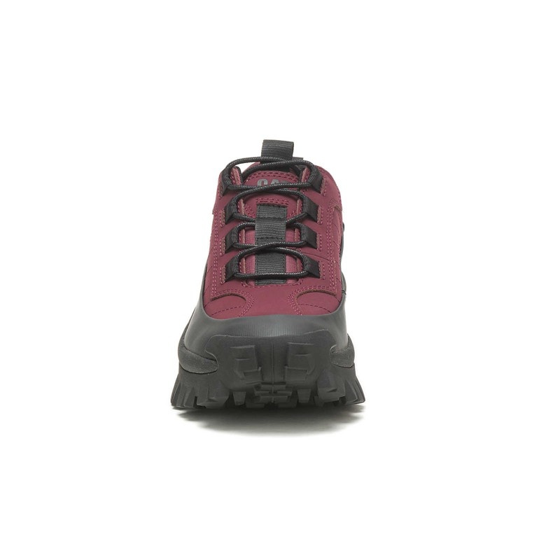 Black / Burgundy CatFootweat Intruder Waterproof Galosh Women's Shoes | SR9751430