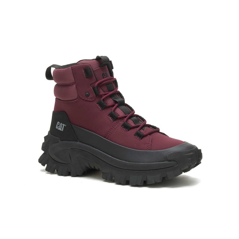 Black / Burgundy CatFootweat Trespass Waterproof Galosh - Trespass Women's Boots | NS3087264