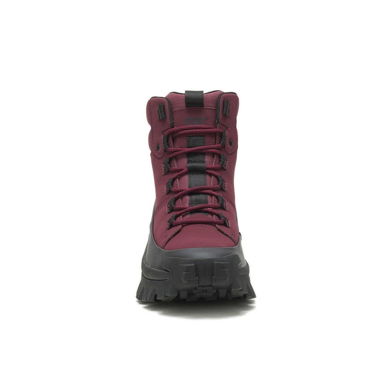 Black / Burgundy CatFootweat Trespass Waterproof Galosh - Trespass Women's Boots | NS3087264