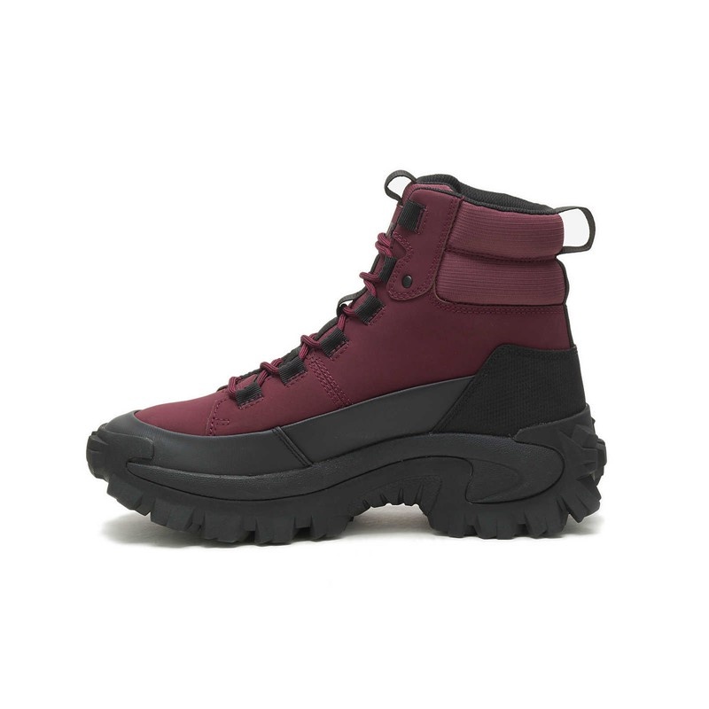 Black / Burgundy CatFootweat Trespass Waterproof Galosh - Trespass Women's Boots | NS3087264