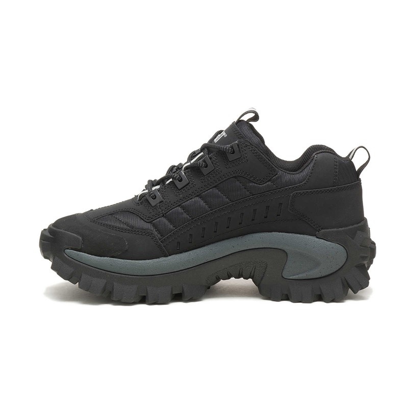 Black / Dark Grey CatFootweat Re-Powered Intruder Chunky Trainer Women's Shoes | EO5784960