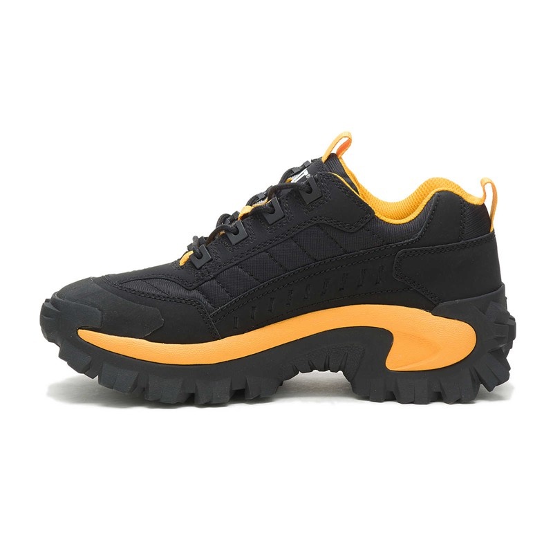 Black / Yellow CatFootweat Re-Powered Intruder Chunky Trainer Women's Shoes | VP8234095