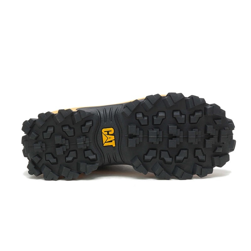 Black / Yellow CatFootweat Re-Powered Intruder Chunky Trainer Women's Shoes | VP8234095