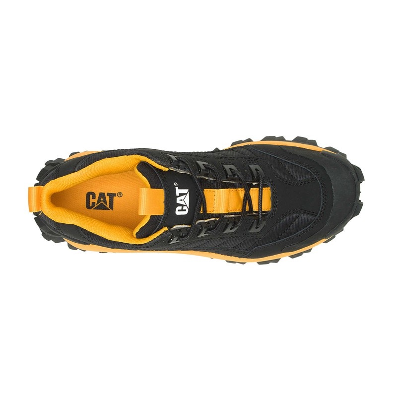 Black / Yellow CatFootweat Re-Powered Intruder Chunky Trainer Women's Shoes | VP8234095