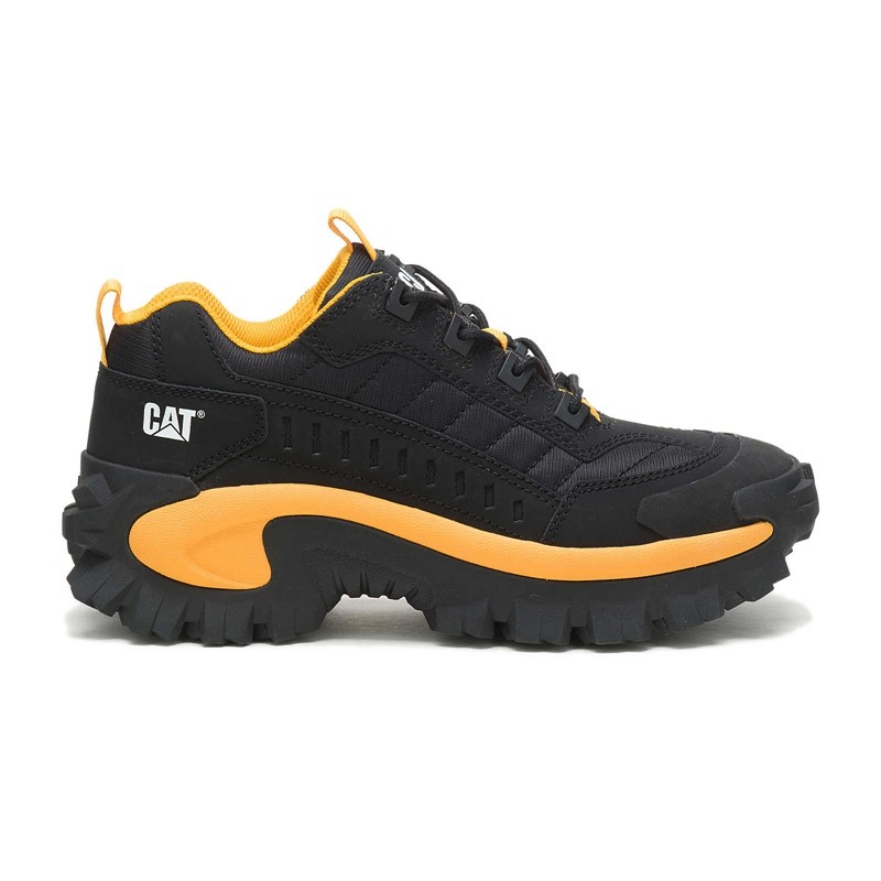 Black / Yellow CatFootweat Re-Powered Intruder Chunky Trainer Men\'s Casual Shoes | WU7931850