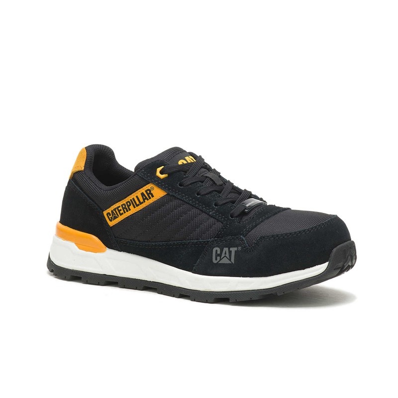 Black / Yellow CatFootweat Venward Composite Women's Shoes | XJ1789523