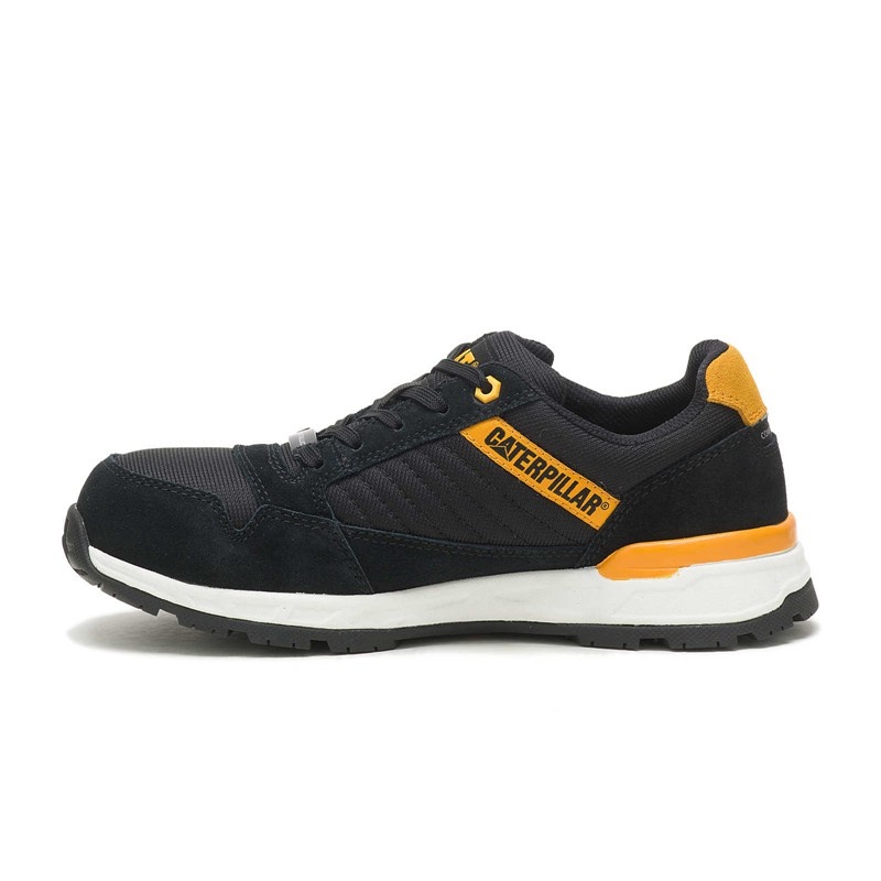 Black / Yellow CatFootweat Venward Composite Women's Shoes | XJ1789523