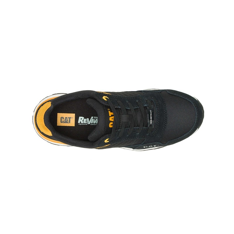 Black / Yellow CatFootweat Venward Composite Women's Shoes | XJ1789523