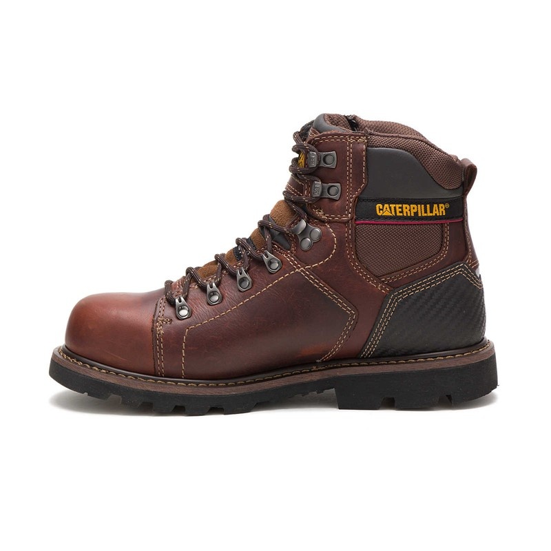 Brown CatFootweat Alaska 2.0 Steel Toe Men's Work Boots | RU8501746