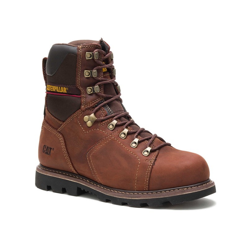 Brown CatFootweat Alaska 2.0waterproof Thinsulate&Trade Men's Work Boots | ZK3791086